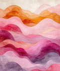Soft Wavy Gradient Abstract Design Rug