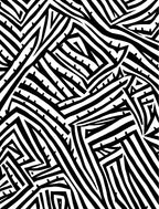 Bold Black White Abstract Lines Rug
