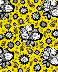 Bold Blossom and Leaf Pattern Rug