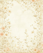 Vintage Floral Vine Botanical Garden Rug