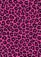 Hot Pink Black Animal Print Rug