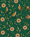 Vintage Birds And Floral Design Rug