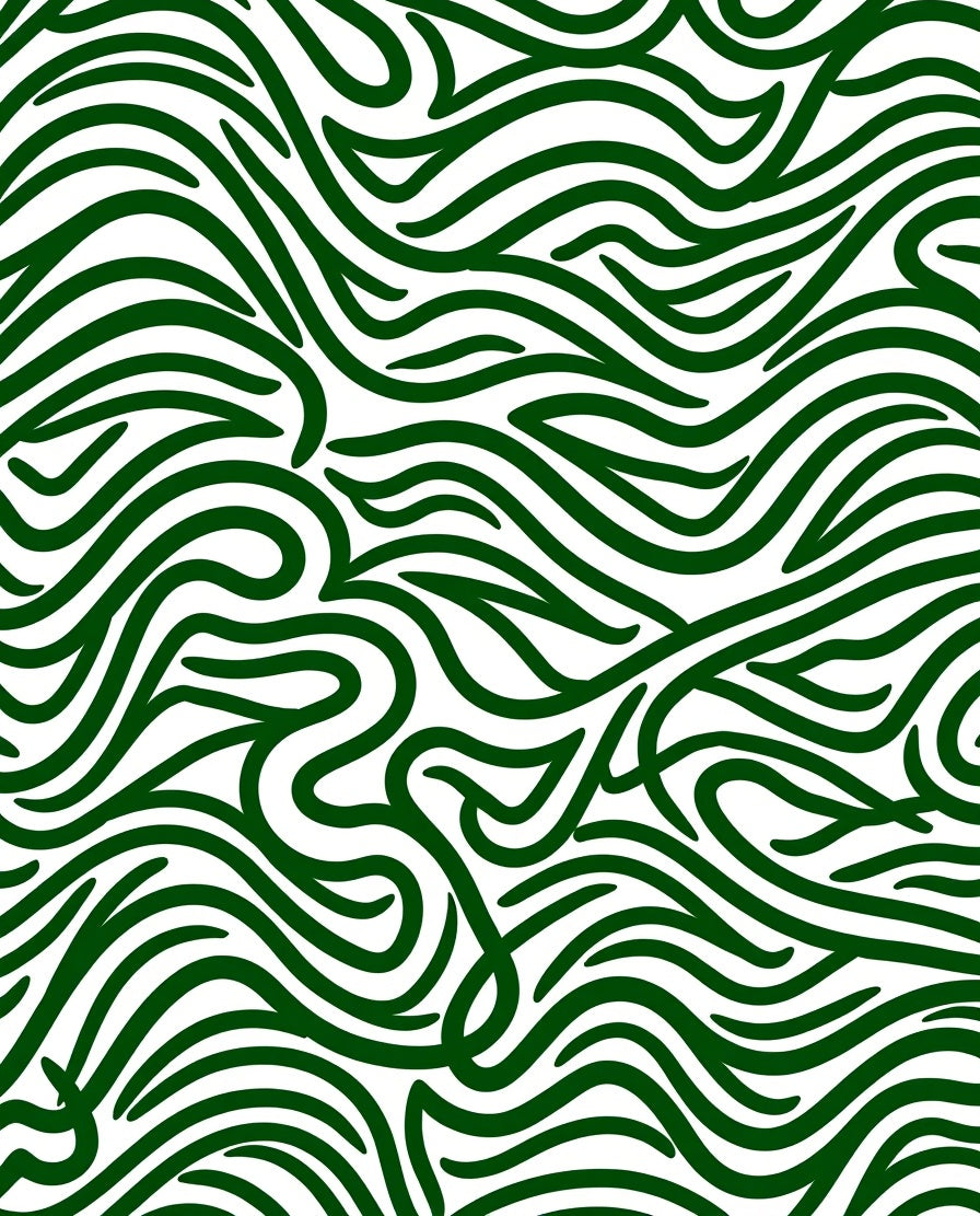 Nature Inspired Wavy Pattern Rug