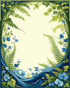 Botanical Floral Art Nouveau Rug
