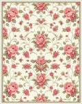 Vintage Floral Arrangement Design Rug