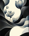 Ethereal Floral Waves Design Rug