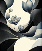 Ethereal Floral Waves Design Rug