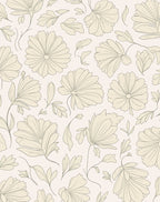 Minimalist Floral Line Art Pattern Rug