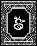Monochrome Intricate Floral Border Rug