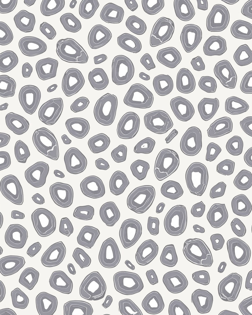 Grey Agate Inspired All Over Pattern Rug