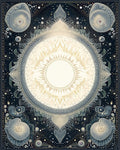 Celestial Sun Mandala Pattern Rug