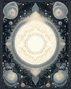 Celestial Sun Mandala Pattern Rug