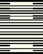 Bold Black and White Striped Pattern Rug