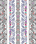 Bold Geometric Stripe Pattern Design Rug