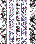 Bold Geometric Stripe Pattern Design Rug