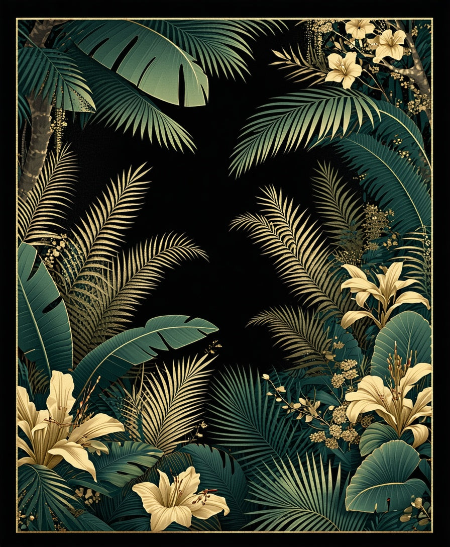 Botanical Garden Jungle Paradise Rug