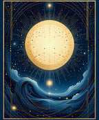 Celestial Sun Waves Art Rug