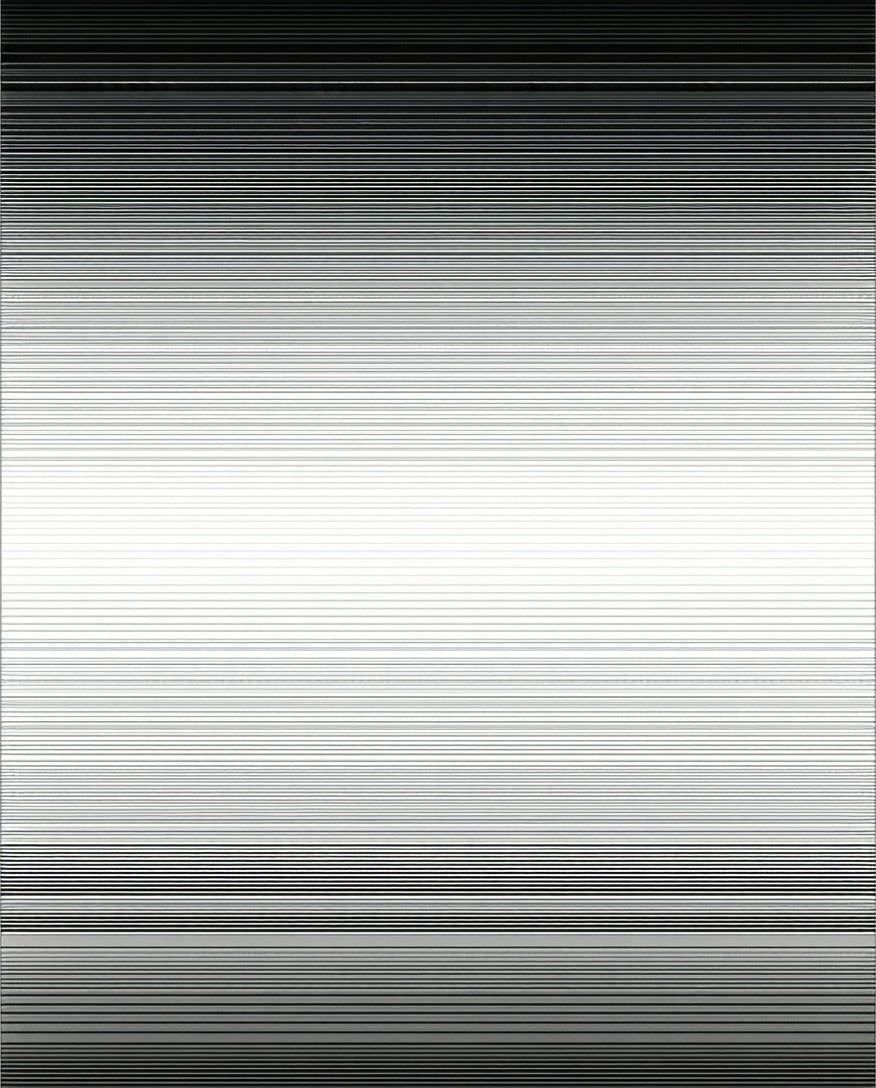 Modern Horizontal Stripe Gradient Rug