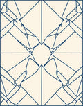 Geometric Symmetry Lines Art Rug