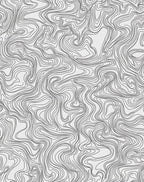 Abstract Topographical Contour Pattern Rug