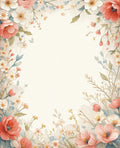 Floral Garden Whimsical Bloom Pattern Rug