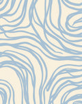 Abstract Soft Swirl Lines Rug