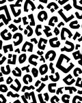 Black White Animal Print Pattern Rug