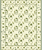 Delicate Floral Vine Pattern Runner Rug