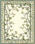 Vine Floral Border Pattern Rug