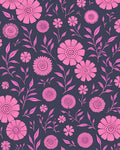 Pink Floral Botanical Nature Design Rug