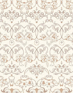 Vintage Floral Scrollwork Pattern Rug