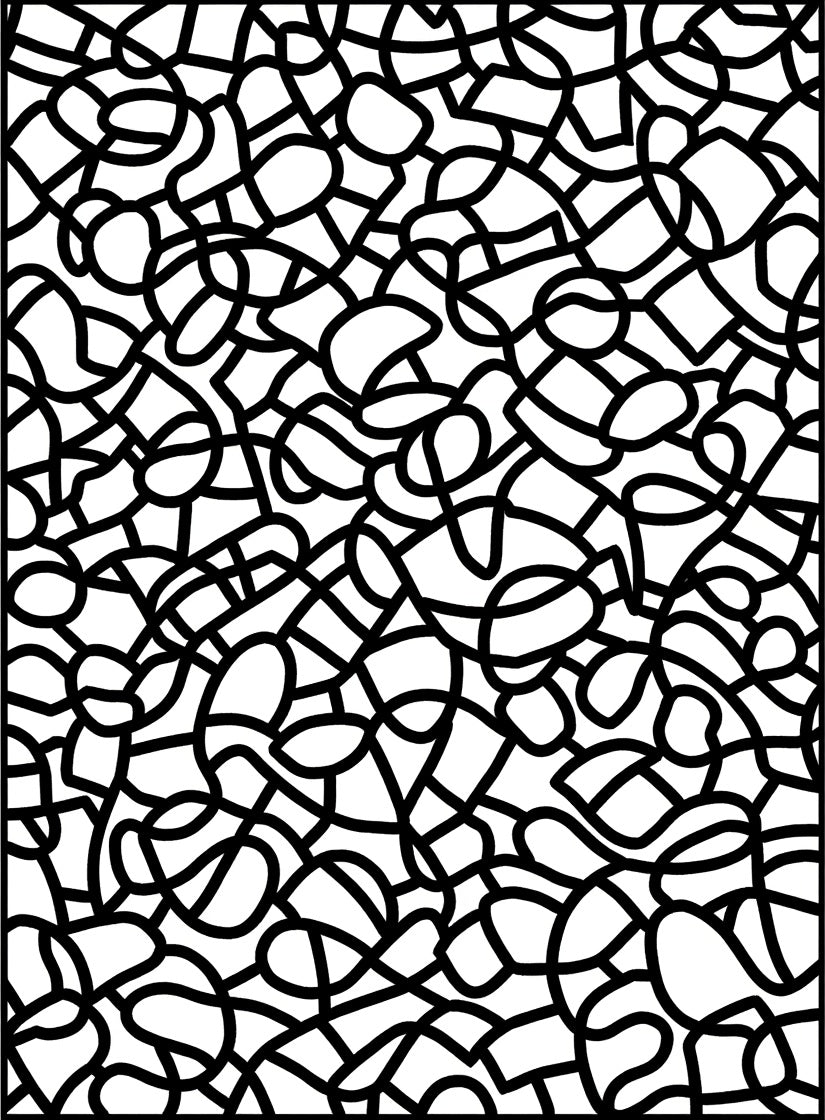 Abstract Organic Contemporary Doodle Rug