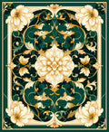 Ornate Floral Pattern Rug