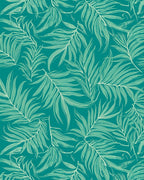Tropical Green Leaf Pattern Rug