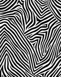 Abstract Black White Stripe Pattern Rug