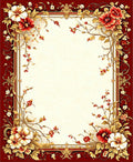Rich Floral Vine With Golden Accents Rug