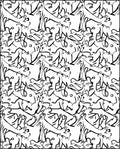 Abstract Sketchy Animal Pattern Design Rug