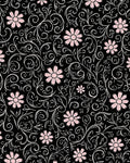 Elegant Floral Swirl Pattern Rug