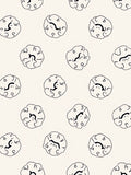 Abstract Hand-Drawn Floral Pattern Rug