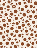 Chic Brown Dot Pattern Rug