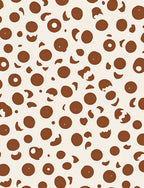 Chic Brown Dot Pattern Rug