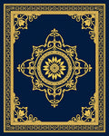 Elegant Golden Floral Mandala Design Rug