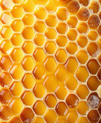 Golden Honeycomb Hexagonal Pattern Rug