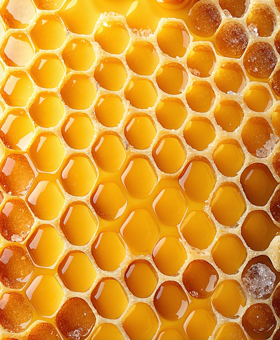 Golden Honeycomb Hexagonal Pattern Rug