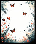 Whimsical Butterfly and Ladybug Garden Design Rug