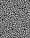 Abstract Black White Organic Pattern Rug