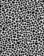 Abstract Black White Organic Pattern Rug