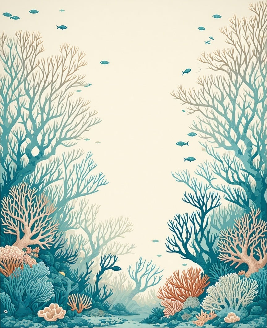 Underwater Coral Garden Design Rug