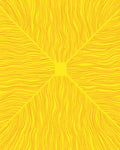 Radiant Yellow Orange Wavy Pattern Rug