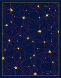 Deep Blue Starry Night Network Rug